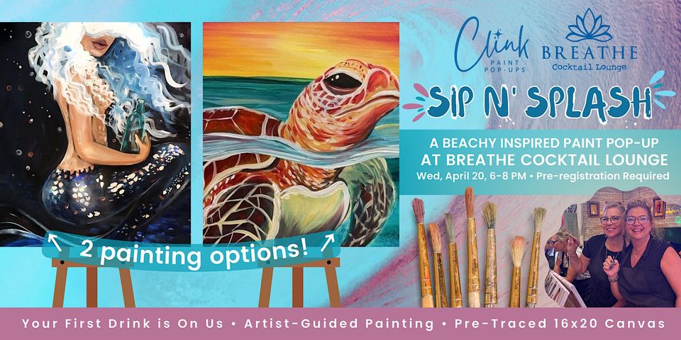 Sip N Splash A Beachy Inspired Paint Pop Up Earlygroove